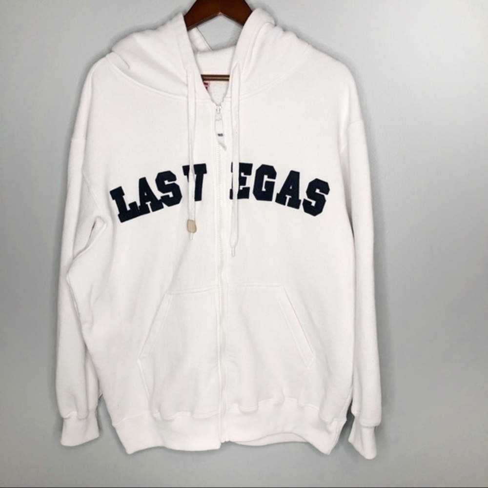 Hill heavy weight Las Vegas souvenir zip up hoodie